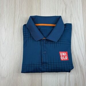 Uniqlo Tennis Dry-EX Kei Nishikori Short Sleeve Polo Shirt Size L Large